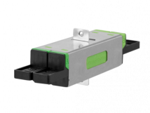 OpDAT E2000-D APC Kupplung OS2 (grün) mit Flansch-Befestigung